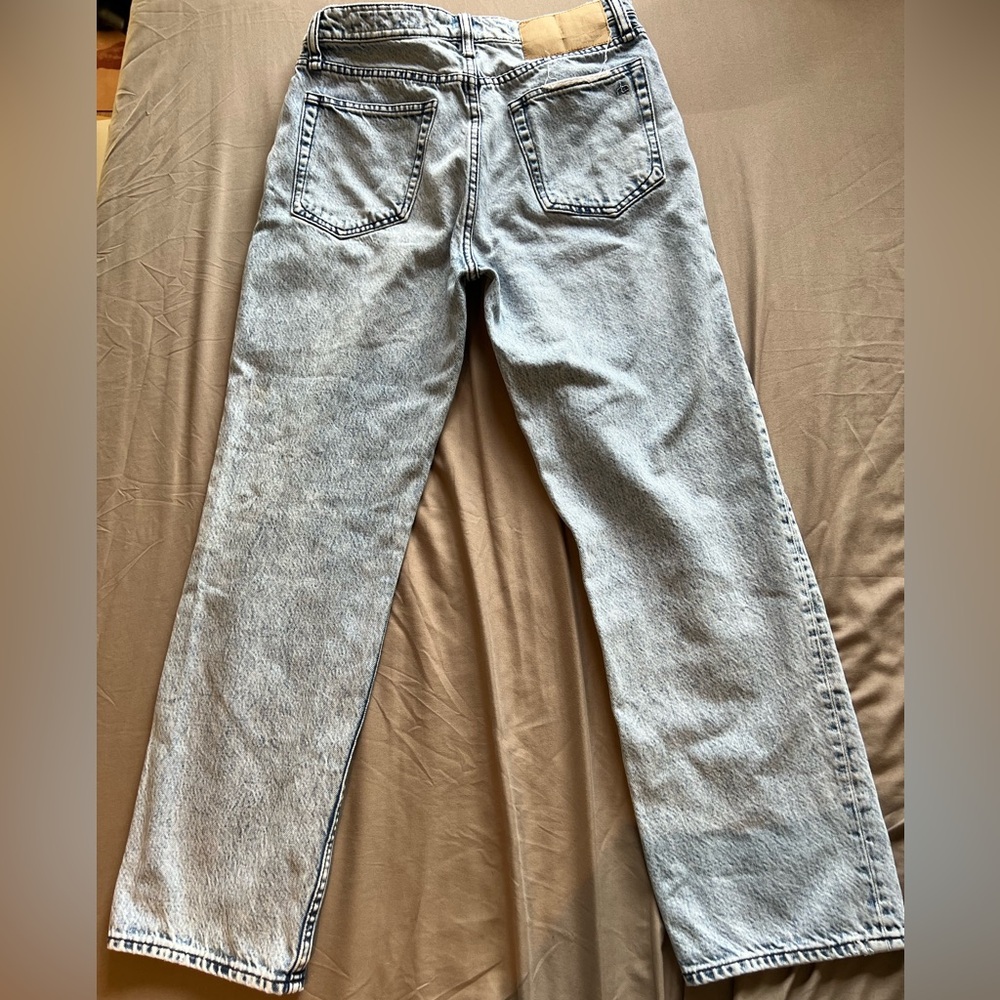 Rag & Bone Women's Light Gray Straight Leg Jeans